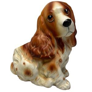 Vintage Napcoware Cocker‎ Spaniel Dog Ceramic Planter Pot Sad Puppy Eyes #6717